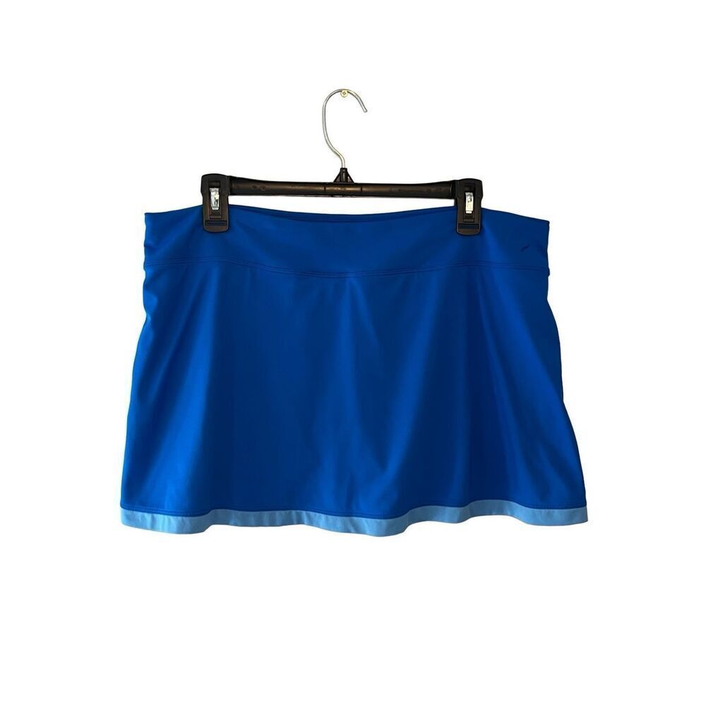 Nike royal blue athletic skirt with light blue trim - XL - Picture 4 of 10